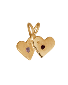Double Rays Heart of Hearts Necklace - 9k Solid Gold