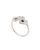 Double Rays Heart of Hearts Ring - Solid Sterling Silver