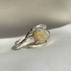 Double Snake Opal Ring
