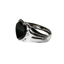 Black as my Heart Onyx ring - Sterling Silver