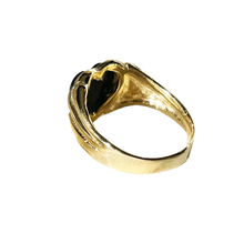 Black as my Heart Onyx ring - 9K Solid Gold