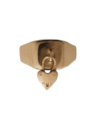 Padlock Square Signet Ring - 9k Solid Gold