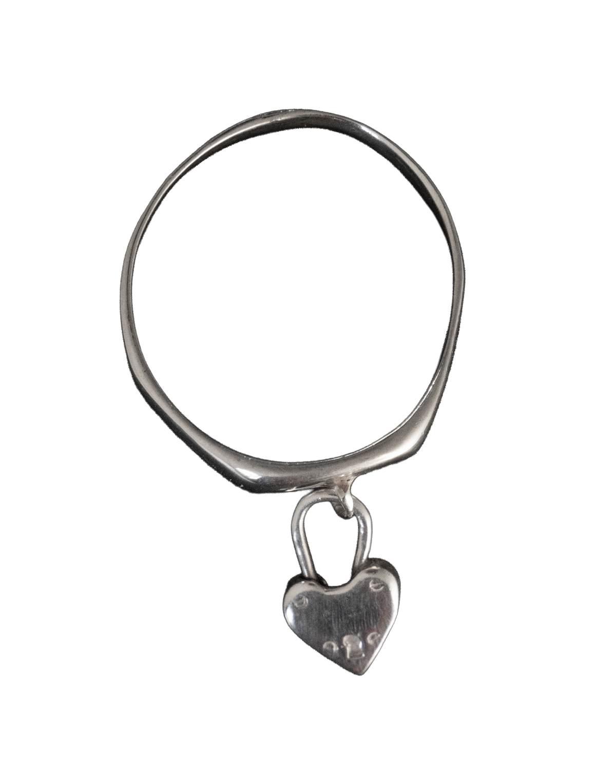 Padlock Square Signet Ring - Sterling Silver
