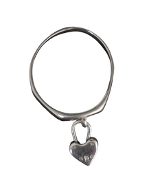 Padlock Square Signet Ring - Sterling Silver
