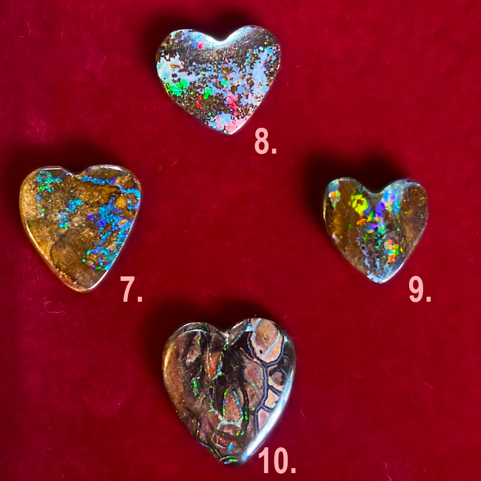 Opal Heart Lover pendent - custom made