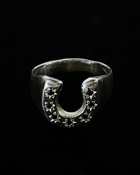 Lucky 7 Horseshoe Signet - Sterling Silver