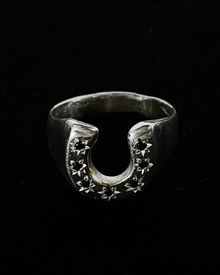 Lucky 7 Horseshoe Signet - Sterling Silver