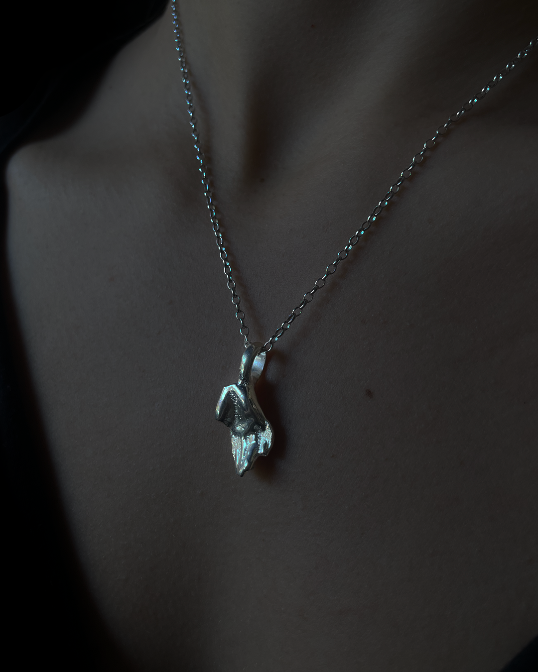 Hand of Fate Necklace - Sterling Silver