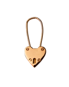 Large Heart Padlock - Solid 9K Gold