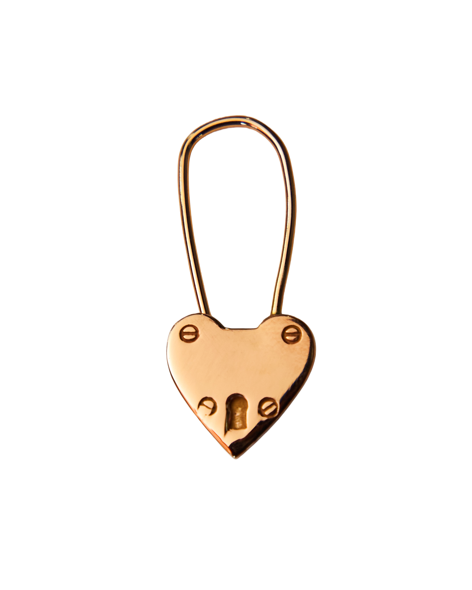 Large Heart Padlock - Solid 9K Gold