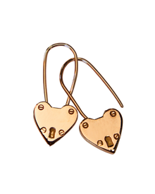 Large Heart Padlock - Solid 9K Gold