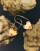 Large Heart Padlock - Solid 9K Gold