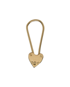Little Heart Padlock Earring - Solid 9K Gold