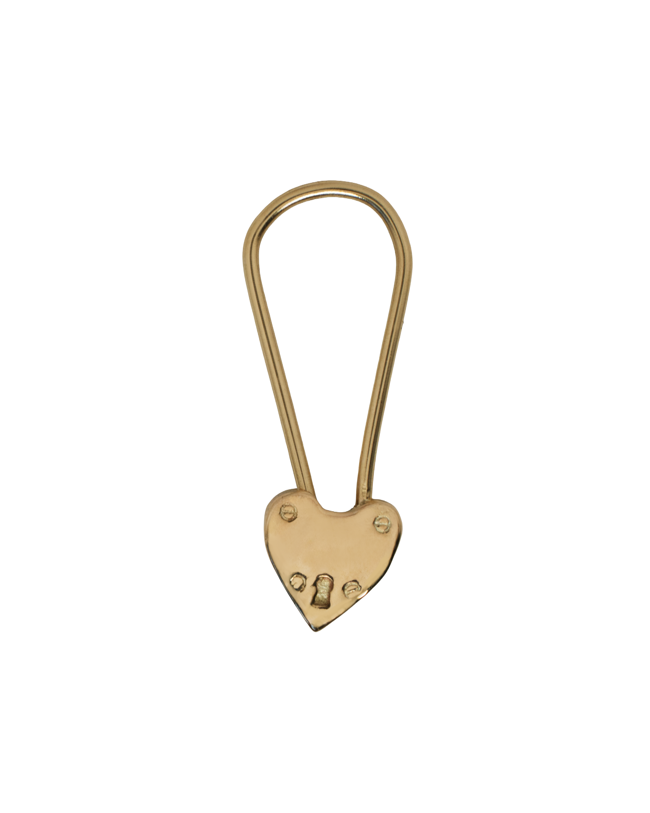 Little Heart Padlock Earring - Solid 9K Gold