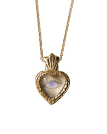 Lover's Eye Necklace - 9k Solid Gold