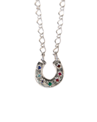 Lucky 7 Horseshoe Necklace - Sterling Silver