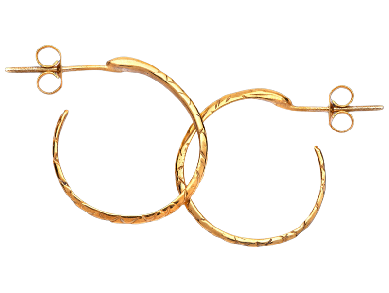 Serpent Hoops - Solid 9K Gold