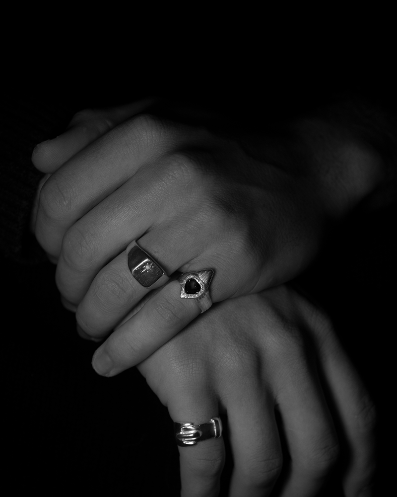 Burn My Heart Signet - Sterling Silver