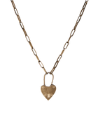 Original Heart Padlock Necklace in solid 9ct gold