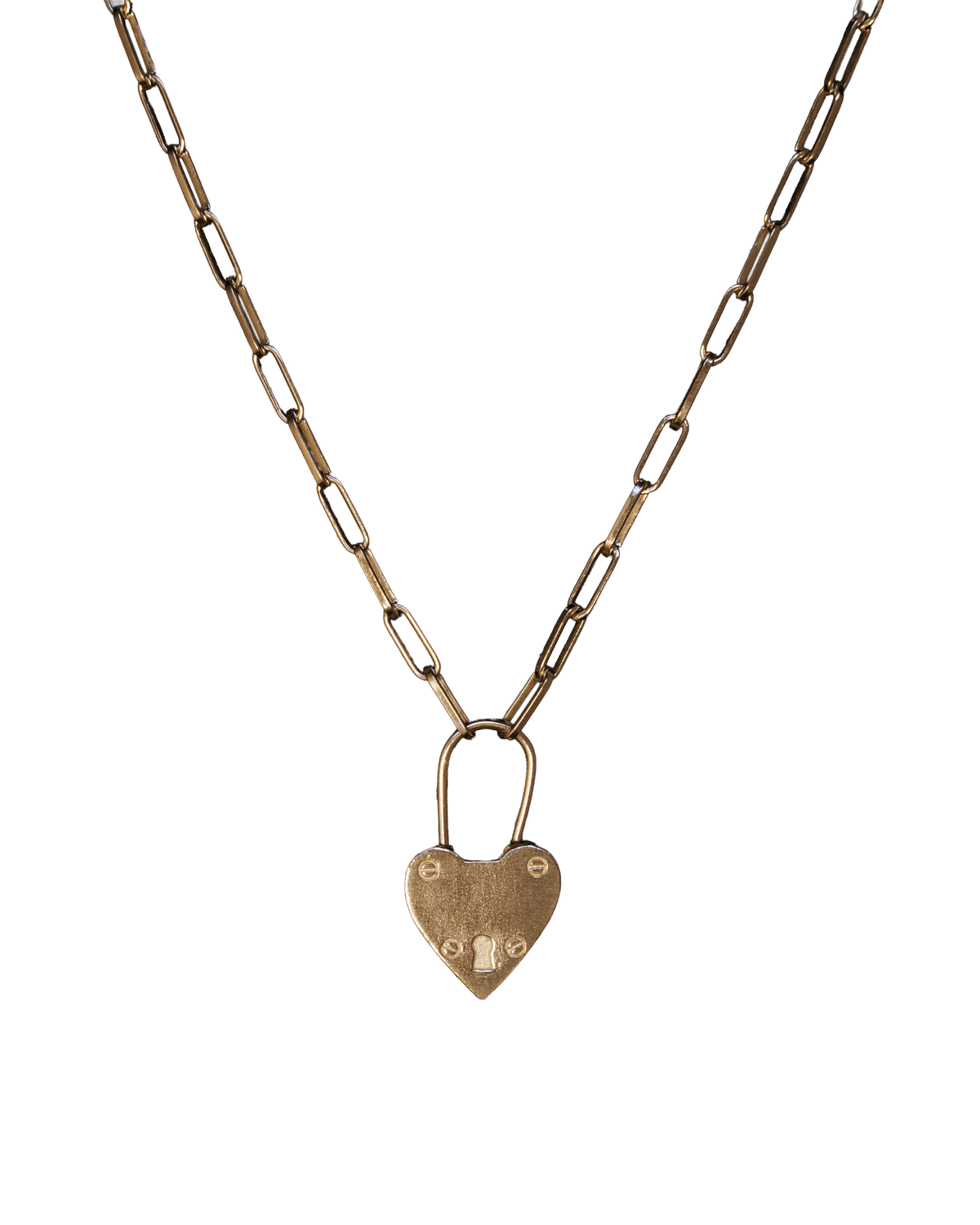 Original Heart Padlock Necklace in solid 9ct gold