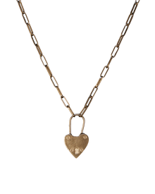 Original Heart Padlock Necklace in solid 9ct gold