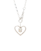 The Opal Heart - Solid Sterling Silver