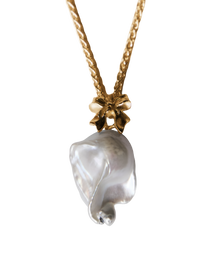 Gift of a Pearl Necklace - 9K Solid Yellow Gold