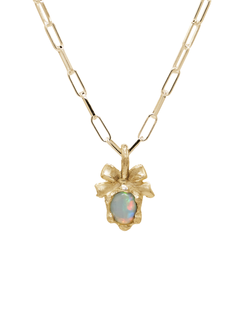 Prized Opal Necklace - Solid 9K Gold