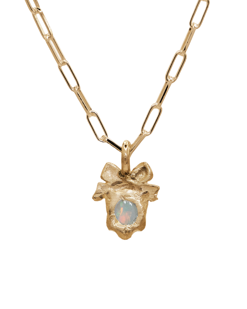 Prized Opal Necklace - Solid 9K Gold