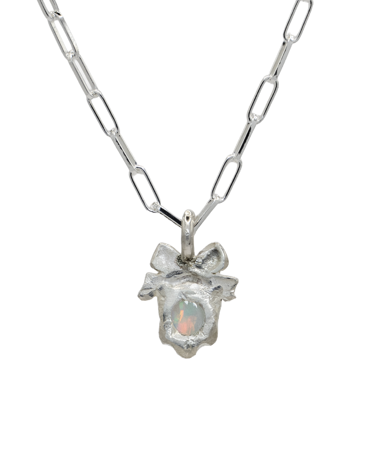 Prized Opal Necklace - Sterling Silver