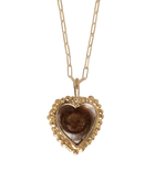 Remember Me Hair Heart Necklace - Solid 9k Gold