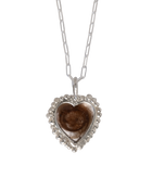 Remember Me Hair Heart Necklace - Sterling Silver
