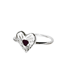 Ruby Rays Heart of Hearts Ring - Sterling Silver