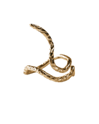 Serpentine Snake Ring - Solid 9K Gold