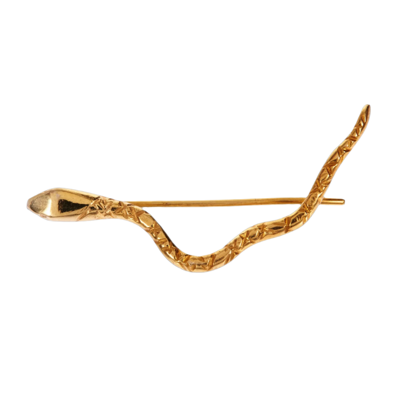 The Serpent Ear Climber - Solid 9K Gold
