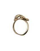Serpent & the Swan Love Knot Ring - 9K Solid Gold