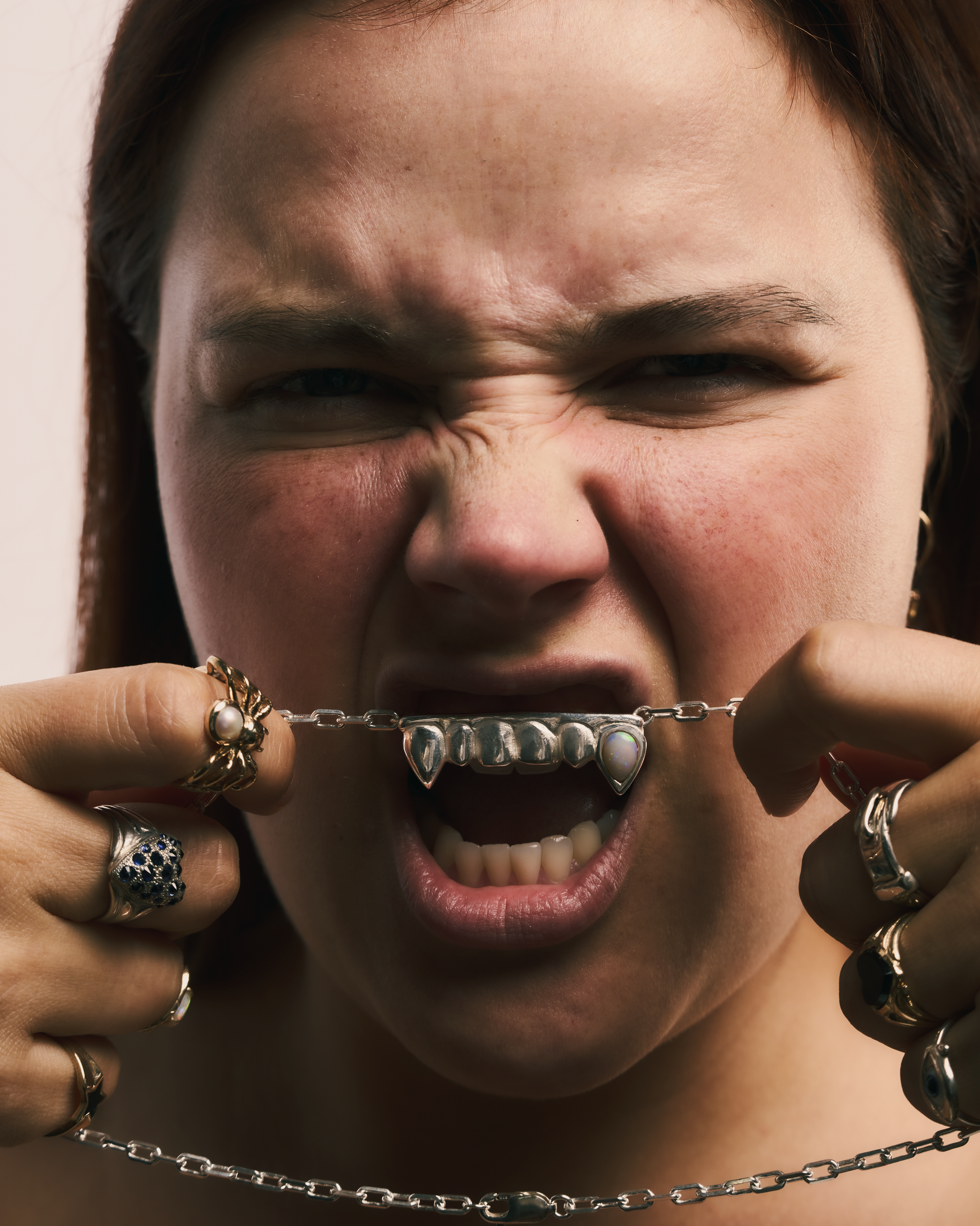 Bite Me! Necklace - Sterling Silver