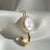 Freshwater Pearl Safety Pin Earring