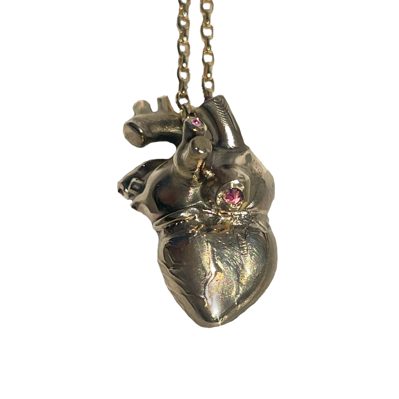 Anatomical Heart  - Solid 9K Gold