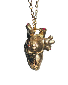 Anatomical Heart  - Solid 9K Gold