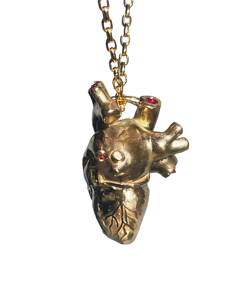 Anatomical Heart  - Solid 9K Gold