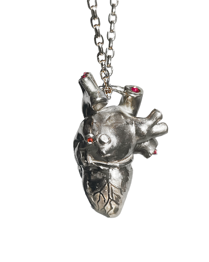 Anatomical Heart  - Sterling Silver