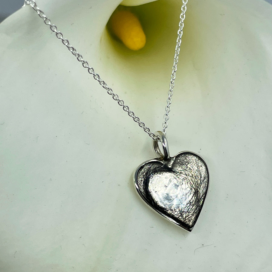 Lock of Hair Heart Pendent Necklace - Custom made