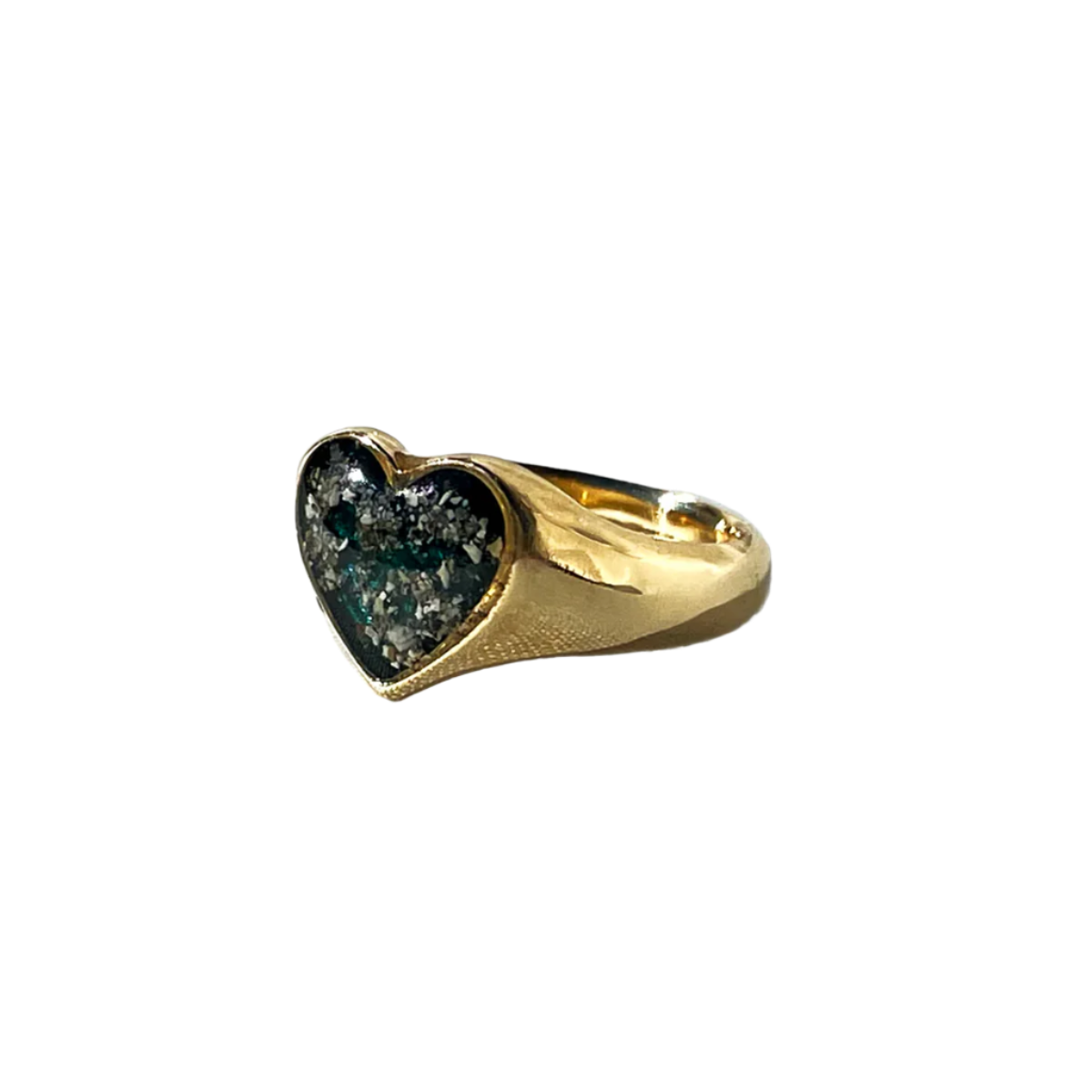 Ashes Bleeding Heart Ring