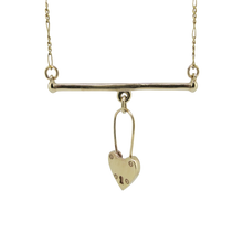 Charmed Bar Necklace - Solid 9K Gold