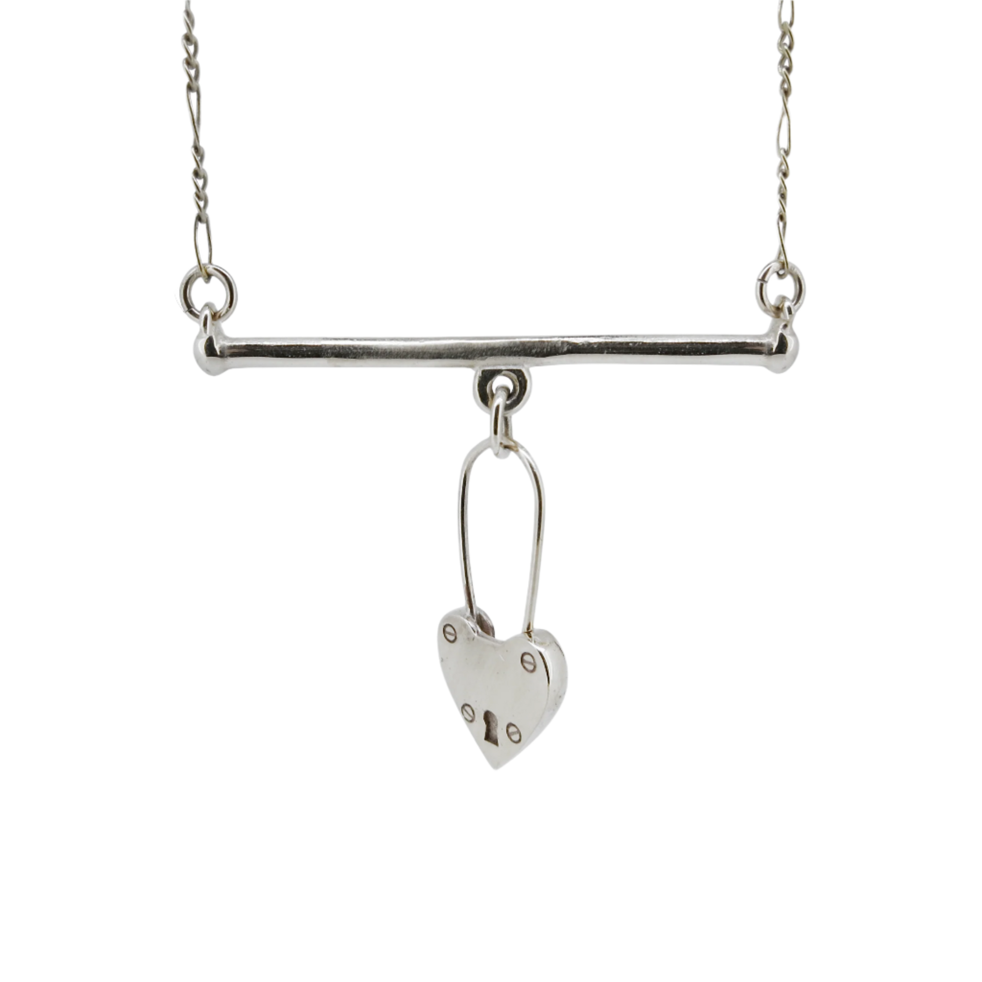 Charmed Bar Necklace - Sterling Silver