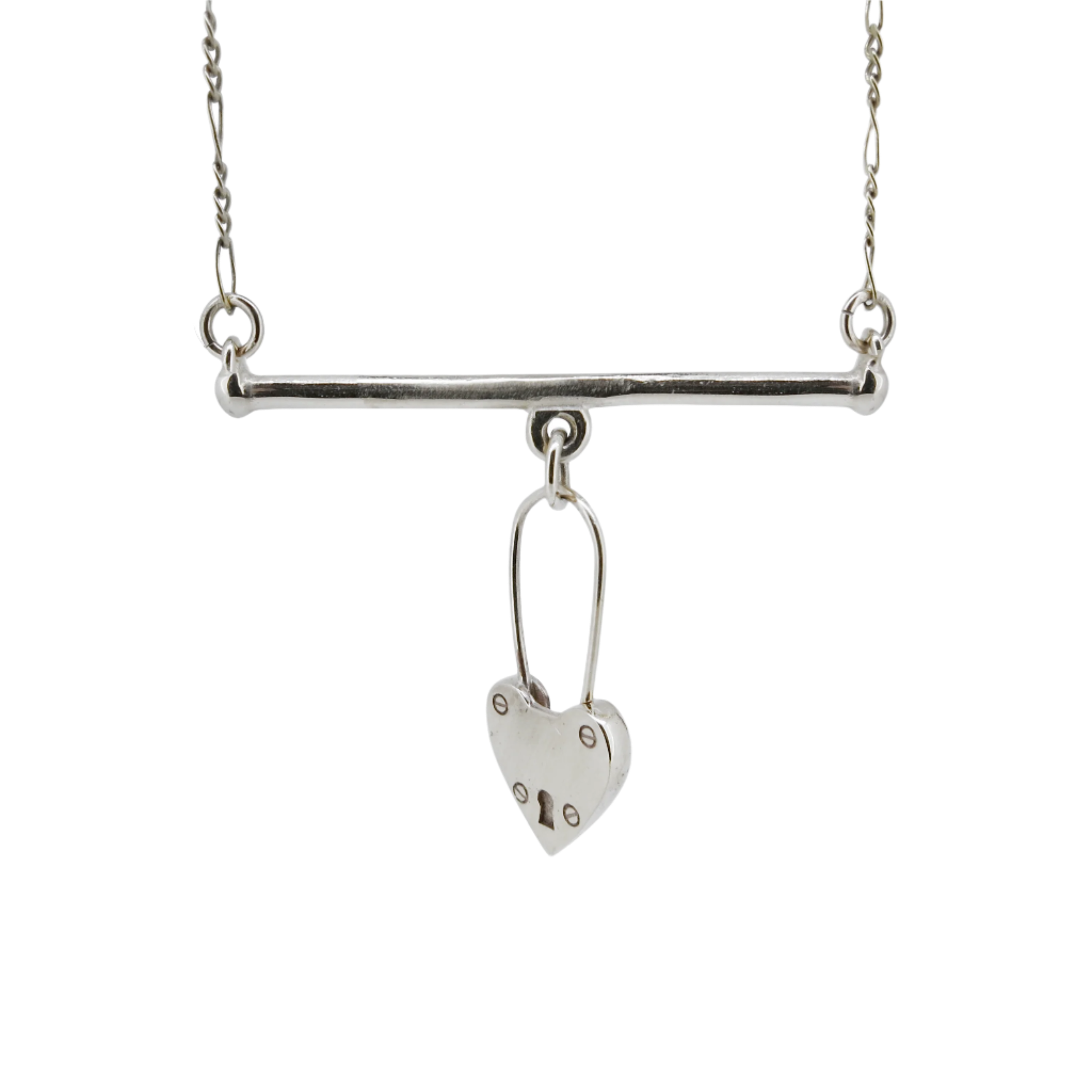 Charmed Bar Necklace - Sterling Silver