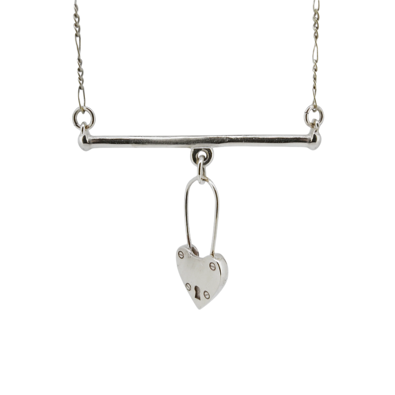 Charmed Bar Necklace - Sterling Silver
