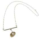 Charmed Bar Necklace - Solid 9K Gold