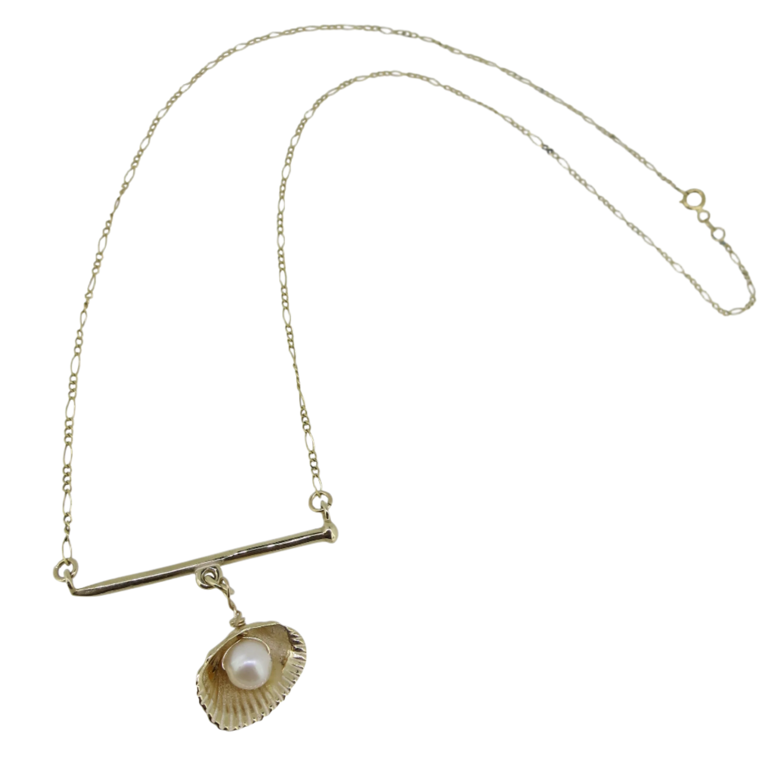Charmed Bar Necklace - Solid 9K Gold